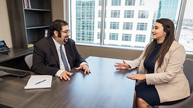 attorneys discussing